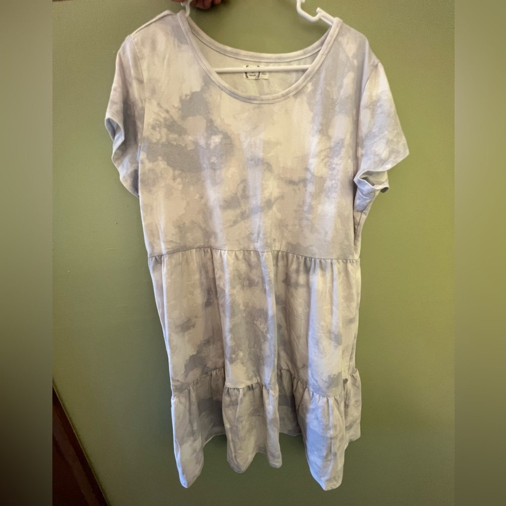 Maurice’s tie dye baby doll dress XXL ruffle layers